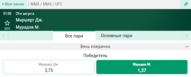 Прогноз на бой Махмуд Мурадов – Джеральд Мершарт