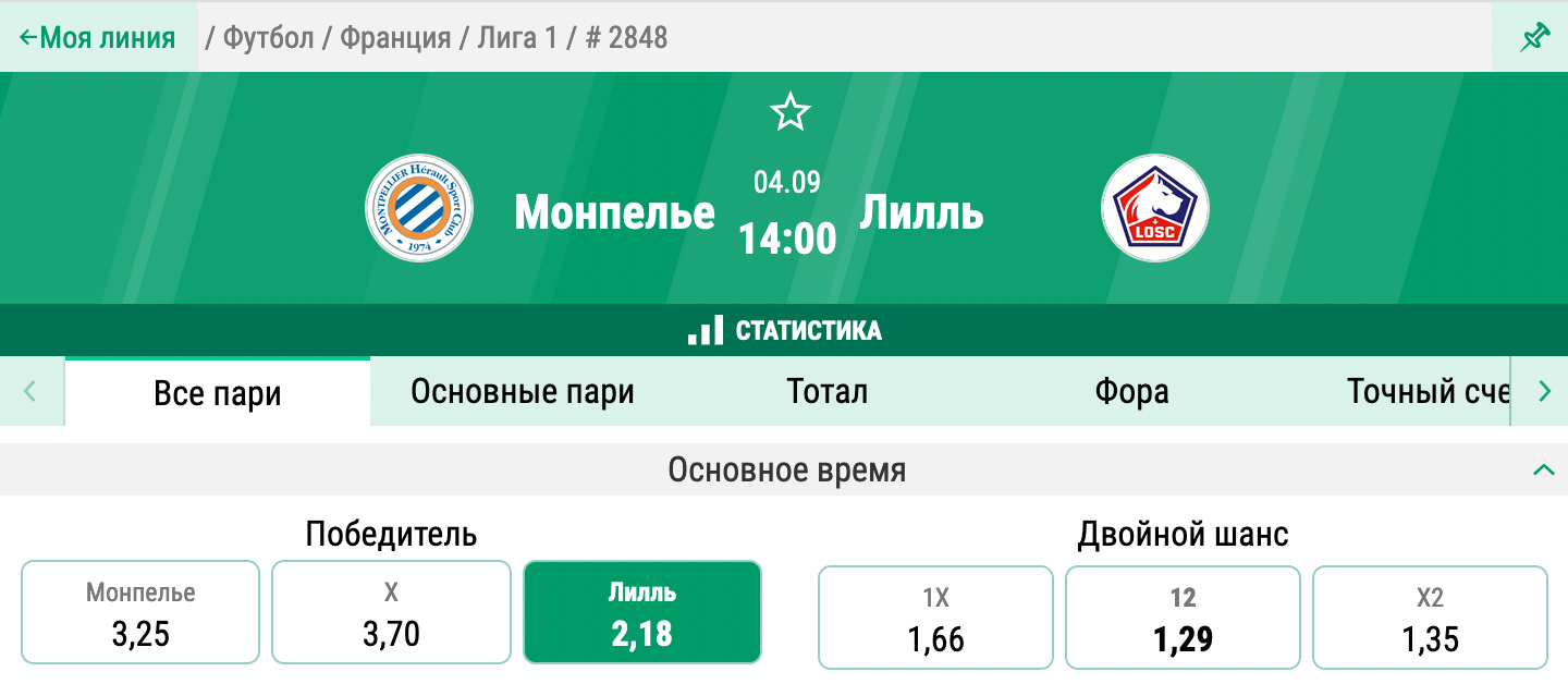 Монпелье - Лилль. Продолжат ли «доги» серию без поражений на выезде?
